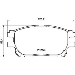 Brake Pad Set MINTEX MDB2558 OE Ref 0446528490
