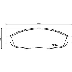 Brake Pad Set MINTEX MDB2559 OE Ref 05134358AA MINTEX