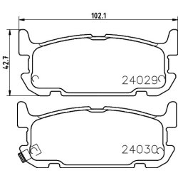 Brake Pad Set MINTEX MDB2575 OE Ref NCY32643Z