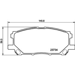 Brake Pad Set MINTEX MDB2578 OE Ref 0446548100