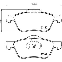 Brake Pad Set MINTEX MDB2582 OE Ref 410609F525