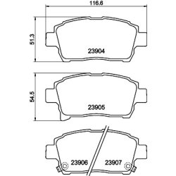 Brake Pad Set MINTEX MDB2586 OE Ref 0446552100