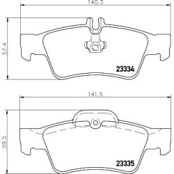 Brake Pad Set MINTEX MDB2587 OE Ref 0004230230