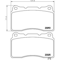 Brake Pad Set MINTEX MDB2592 OE Ref 45022TV8E02