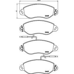 Brake Pad Set MINTEX MDB2593 OE Ref 410609X225