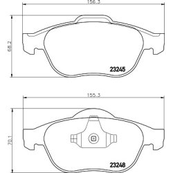 Brake Pad Set MINTEX MDB2600 OE Ref 7701207615