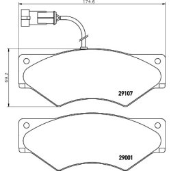Brake Pad Set MINTEX MDB2603 OE Ref 1906427 MINTEX