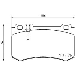 Brake Pad Set MINTEX MDB2621 OE Ref 0034206220