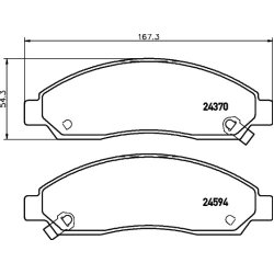 Brake Pad Set MINTEX MDB2632 OE Ref 89040317