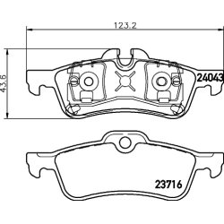 Brake Pad Set MINTEX MDB2639 OE Ref 34216770252