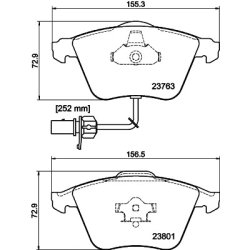 Brake Pad Set MINTEX MDB2648 OE Ref 8E0698151G MINTEX