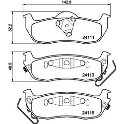 Brake Pad Set MINTEX MDB2651 OE Ref 440607S025