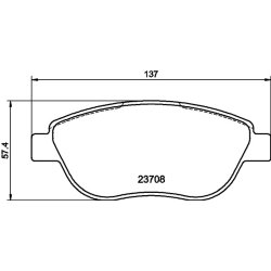 Brake Pad Set MINTEX MDB2663 OE Ref 1647862380