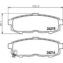 Brake Pad Set MINTEX MDB2666 OE Ref LEY42643ZA