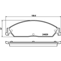 Brake Pad Set MINTEX MDB2669 MINTEX