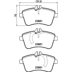 Brake Pad Set MINTEX MDB2671 OE Ref A169420082028