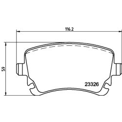 Brake Pad Set MINTEX MDB2673 OE Ref 4F0698451F