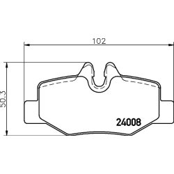 Brake Pad Set MINTEX MDB2679 OE Ref A0004216210