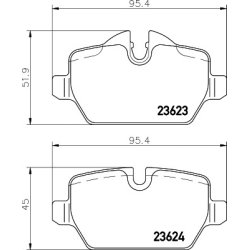 Brake Pad Set MINTEX MDB2681 OE Ref 34121288889