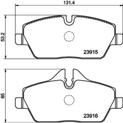 Brake Pad Set MINTEX MDB2682 OE Ref 6767143