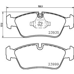 Brake Pad Set MINTEX MDB2684 OE Ref 6767149