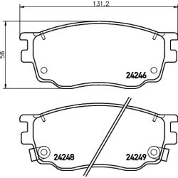 Brake Pad Set MINTEX MDB2690 OE Ref G2YD3323Z
