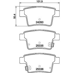 Brake Pad Set MINTEX MDB2691 OE Ref ME4S7J2M008AB