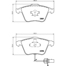 Brake Pad Set MINTEX MDB2694 OE Ref 4F0698151D MINTEX