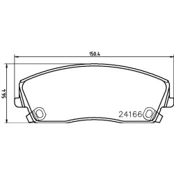 Brake Pad Set MINTEX MDB2697 OE Ref 05142555AA