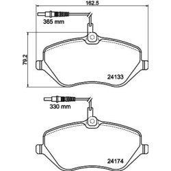 Brake Pad Set MINTEX MDB2700 OE Ref 425348