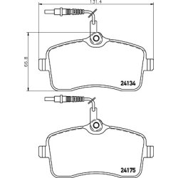 Brake Pad Set MINTEX MDB2701