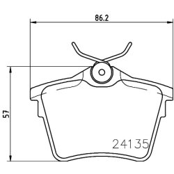 Brake Pad Set MINTEX MDB2702 OE Ref 425326