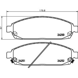 Brake Pad Set MINTEX MDB2705 OE Ref V1010868AB