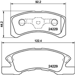 Brake Pad Set MINTEX MDB2708 OE Ref 0449197203