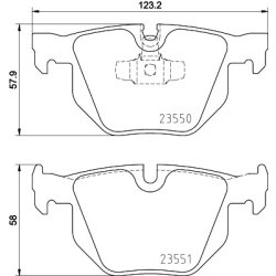 Brake Pad Set MINTEX MDB2717 OE Ref 34216769105