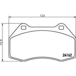 Brake Pad Set MINTEX MDB2725 OE Ref 7701208218