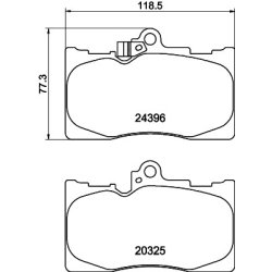 Brake Pad Set MINTEX MDB2727 OE Ref 04465WY030