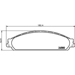 Brake Pad Set MINTEX MDB2731 OE Ref 5F9Z2001AA MINTEX