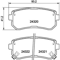 Brake Pad Set MINTEX MDB2734 OE Ref 583022LA00
