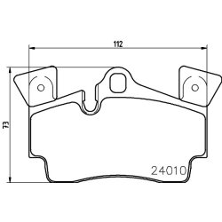 Brake Pad Set MINTEX MDB2742 OE Ref 7L5698451