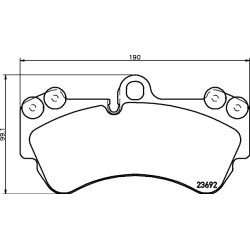 Brake Pad Set MINTEX MDB2750 OE Ref 7L6698151C MINTEX