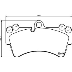 Brake Pad Set MINTEX MDB2751 OE Ref 7L6698151A MINTEX