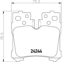Brake Pad Set MINTEX MDB2760 OE Ref 0446650200