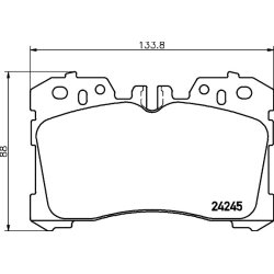 Brake Pad Set MINTEX MDB2761 OE Ref 0446562010
