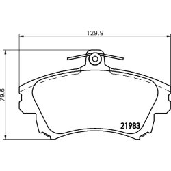 Brake Pad Set MINTEX MDB2767 OE Ref MR955351