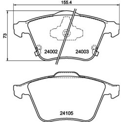 Brake Pad Set MINTEX MDB2768 OE Ref GPYA3323ZF