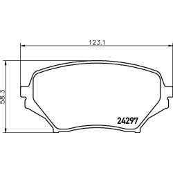 Brake Pad Set MINTEX MDB2771 OE Ref NFY73328ZE