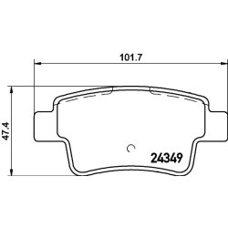 Brake Pad Set MINTEX MDB2779 OE Ref 71770022