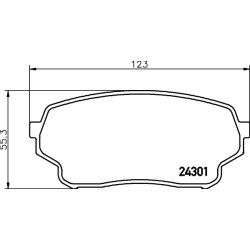 Brake Pad Set MINTEX MDB2780 OE Ref 5520050J02000