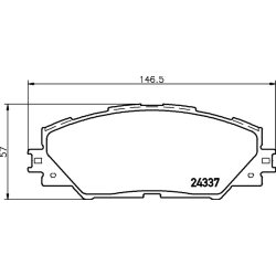 Brake Pad Set MINTEX MDB2786 OE Ref 0446542140